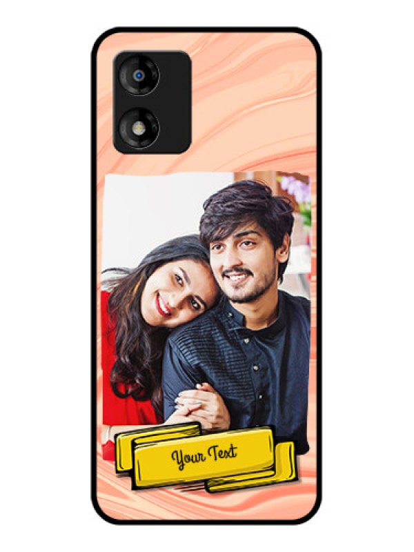 Custom Motorola Moto E13 Custom Metal Phone CaseMarble Texture Design