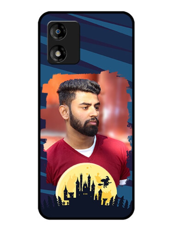 Custom Motorola Moto E13 Custom Metal Phone CaseHalloween Witch Design