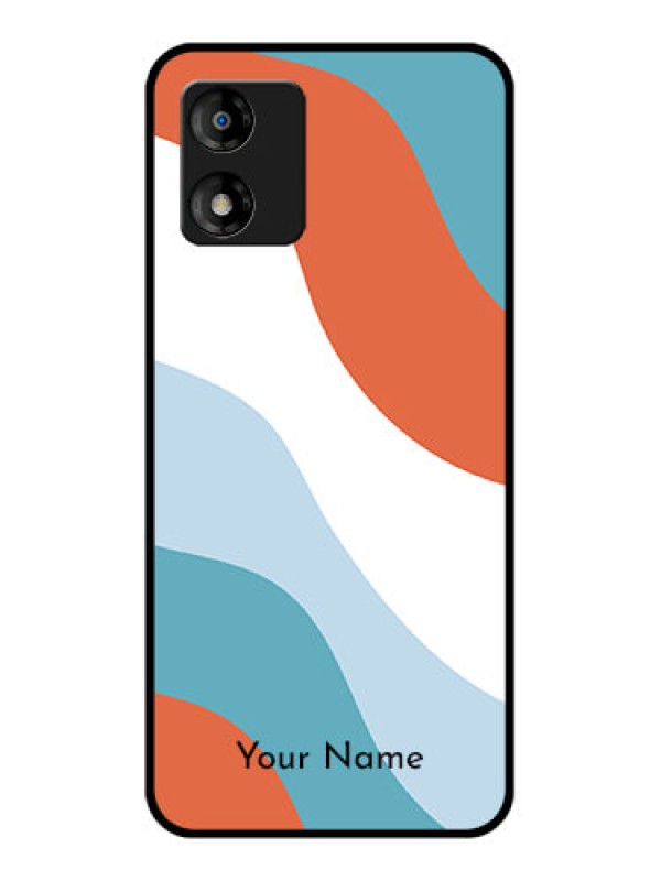 Custom Motorola Moto E13 Custom Metal Phone CaseColoured Waves Design