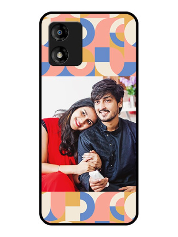 Custom Motorola Moto E13 Custom Metal Phone CaseSemi - Circle Maze Pattern Design