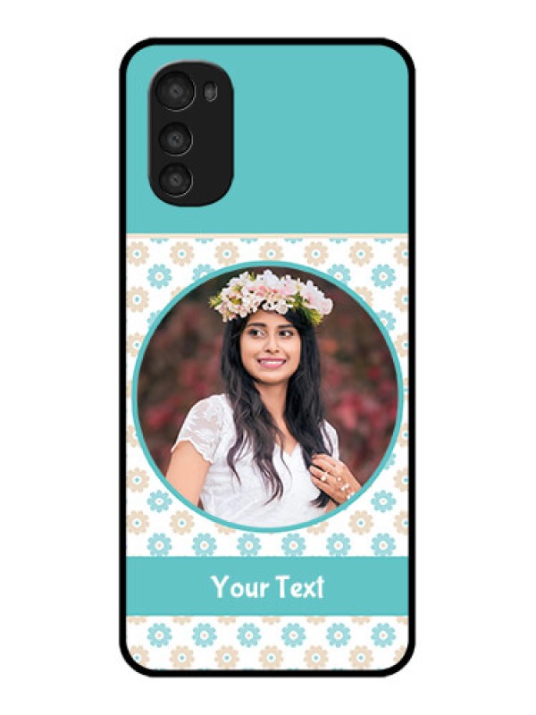 Custom Moto E32s Custom Metal Phone Case - Beautiful Flowers Design