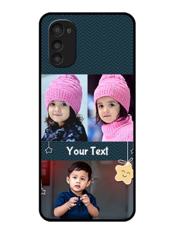 Custom Moto E32s Custom Metal Phone Case - Hanging Stars Design