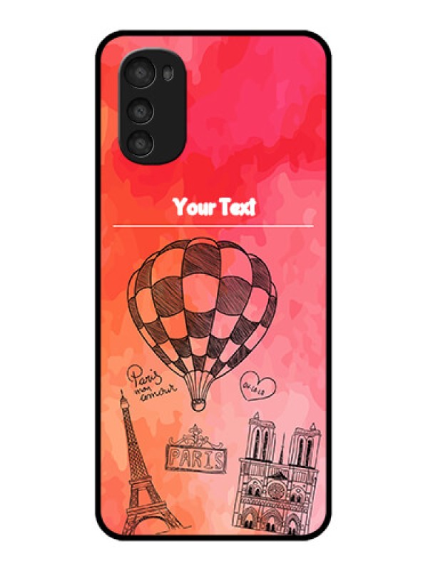 Custom Moto E32s Custom Metal Phone Case - Paris Theme Design