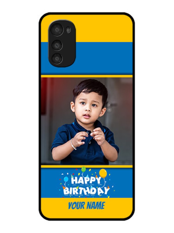 Custom Moto E32s Custom Metal Phone Case - Birthday Wishes Design