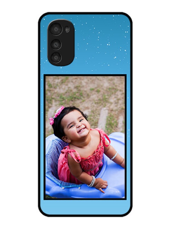 Custom Moto E32s Custom Metal Phone Case - Wave Pattern Colorful Design