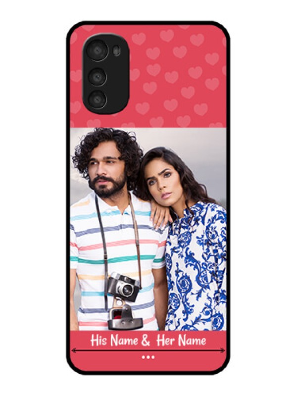 Custom Moto E32s Custom Metal Phone Case - Simple Love Design