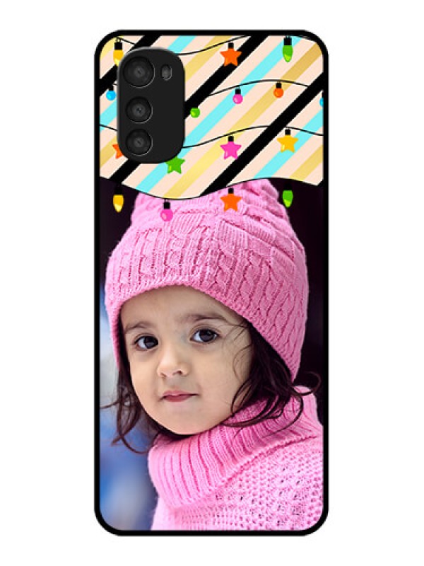 Custom Moto E32s Custom Metal Phone Case - Lights Hanging Design