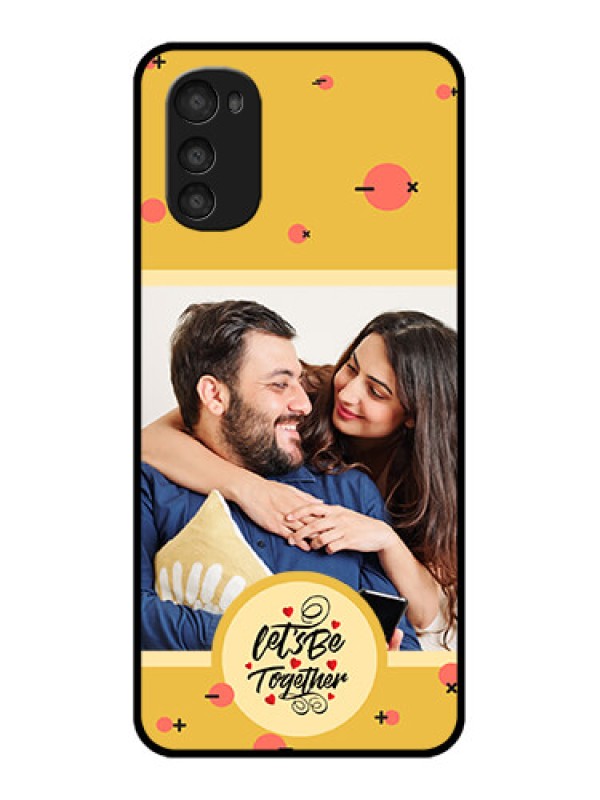 Custom Moto E32s Custom Metal Phone Case - Lets Be Together Design