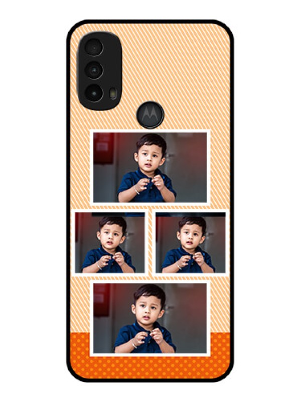 Custom Moto E40 Custom Metal Phone Case - Bulk Photos Upload Design