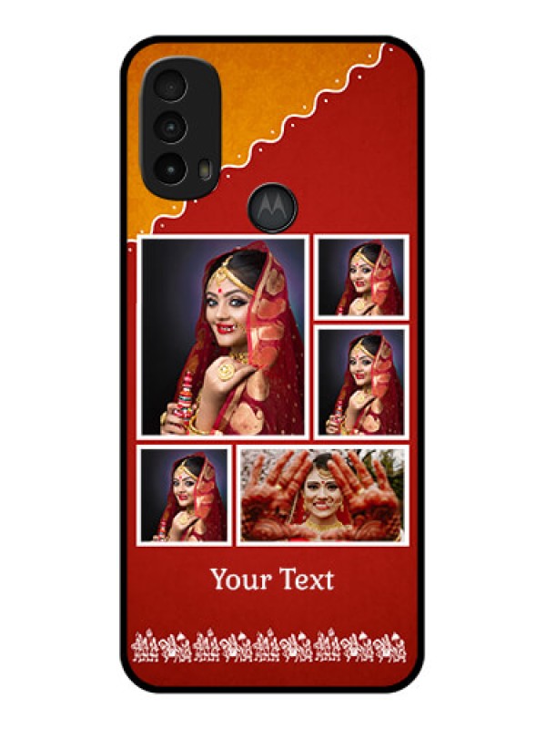 Custom Moto E40 Custom Metal Phone Case - Wedding Pic Upload Design