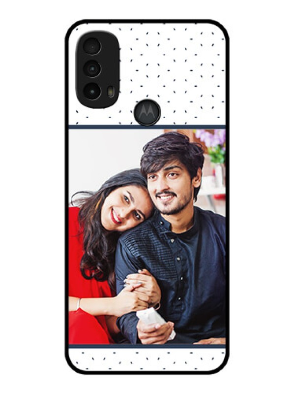 Custom Moto E40 Custom Metal Phone Case - Premium Dot Design
