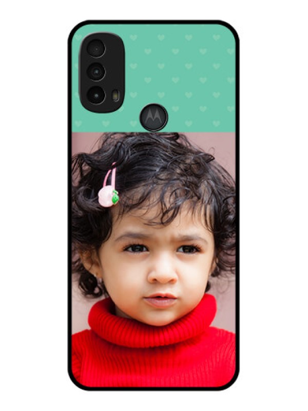 Custom Moto E40 Custom Metal Phone Case - Lovers Picture Design