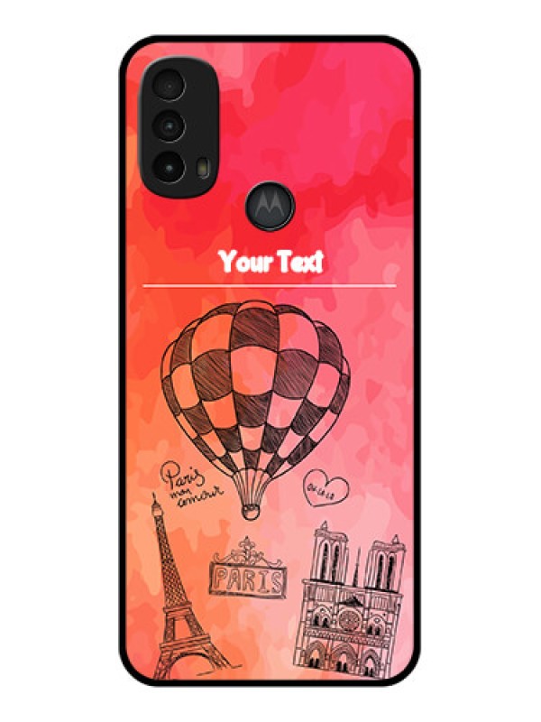Custom Moto E40 Custom Metal Phone Case - Paris Theme Design