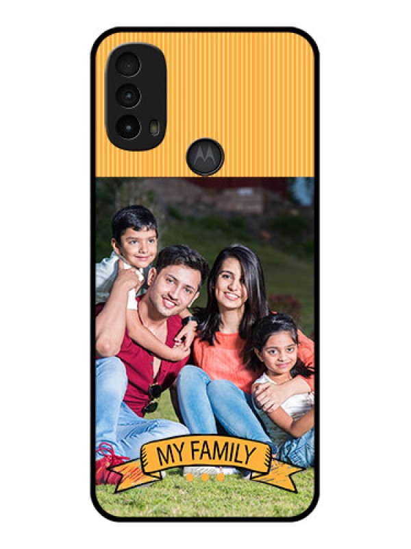 Custom Moto E40 Custom Metal Phone Case - My Family Design