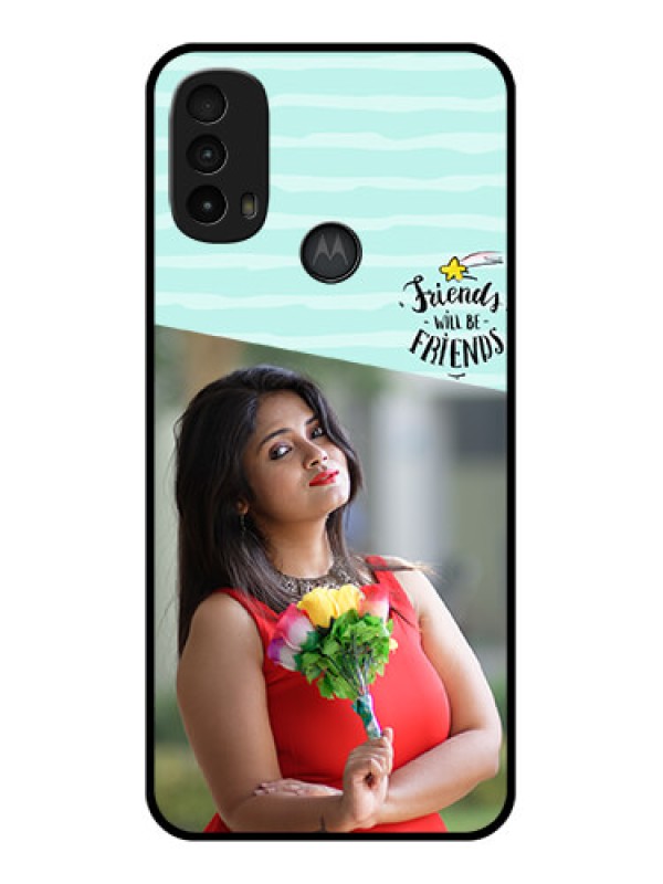 Custom Moto E40 Custom Metal Phone Case - Friends Picture Icon Design