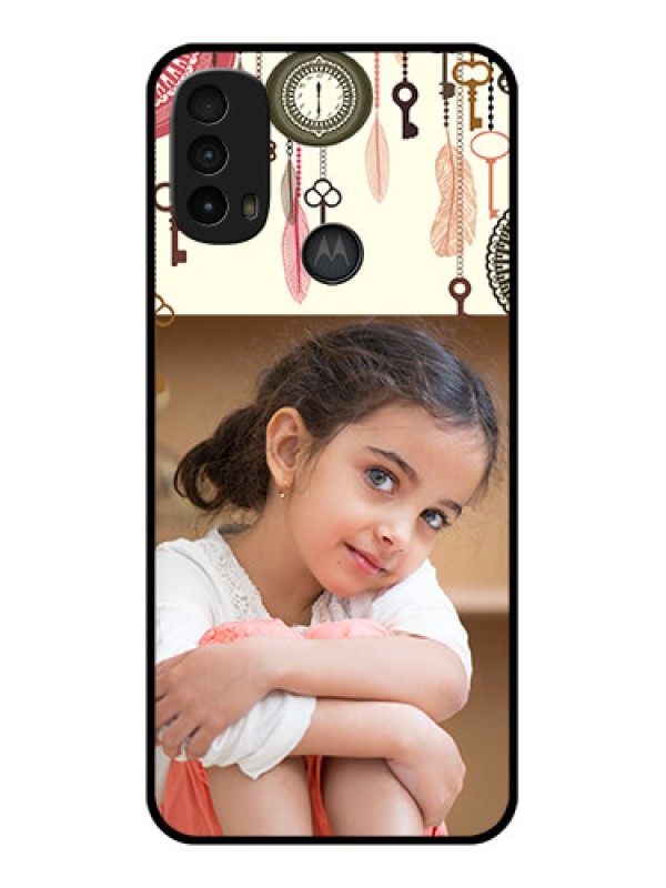 Custom Moto E40 Custom Metal Phone Case - Boho Style Design