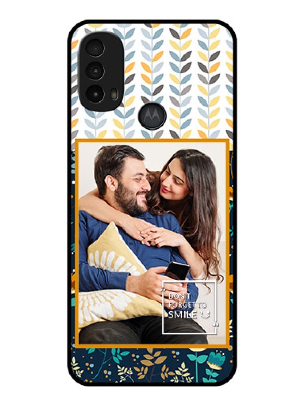 Custom Moto E40 Custom Metal Phone Case - Pattern Design