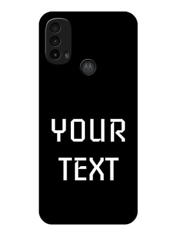 Custom Moto E40 Custom Metal Phone Case - Your Name Design