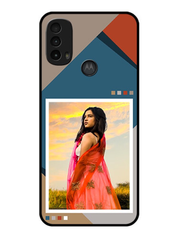 Custom Moto E40 Custom Metal Phone Case - Retro Color Pallet Design