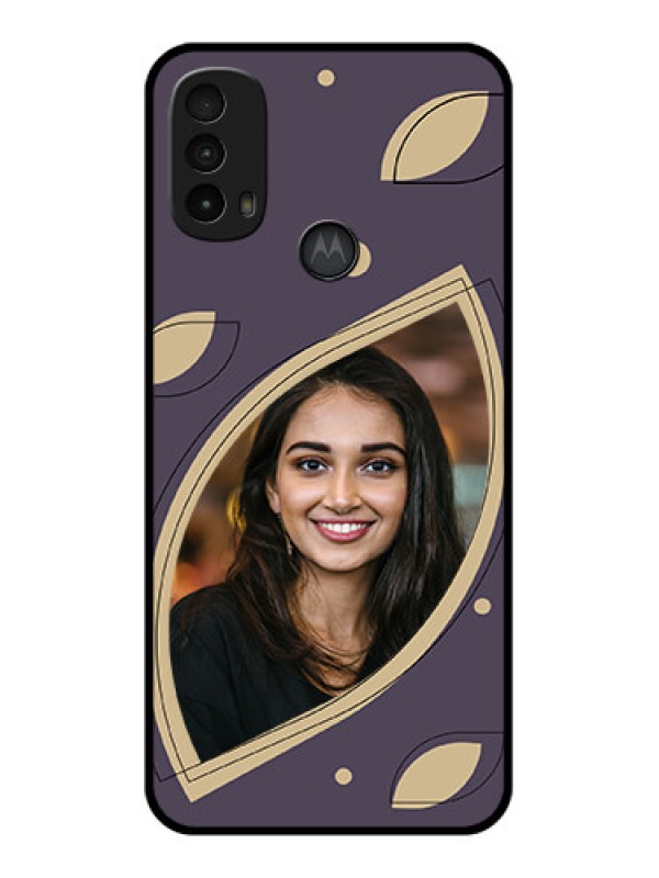 Custom Moto E40 Custom Metal Phone Case - Falling Leaf Design