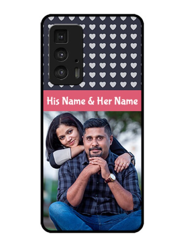 Custom Edge 20 Pro Custom Metal Phone Case - Love Symbols Design