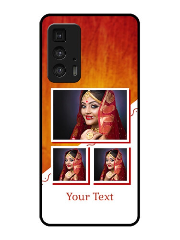 Custom Edge 20 Pro Custom Metal Phone Case - Wedding Memories Design