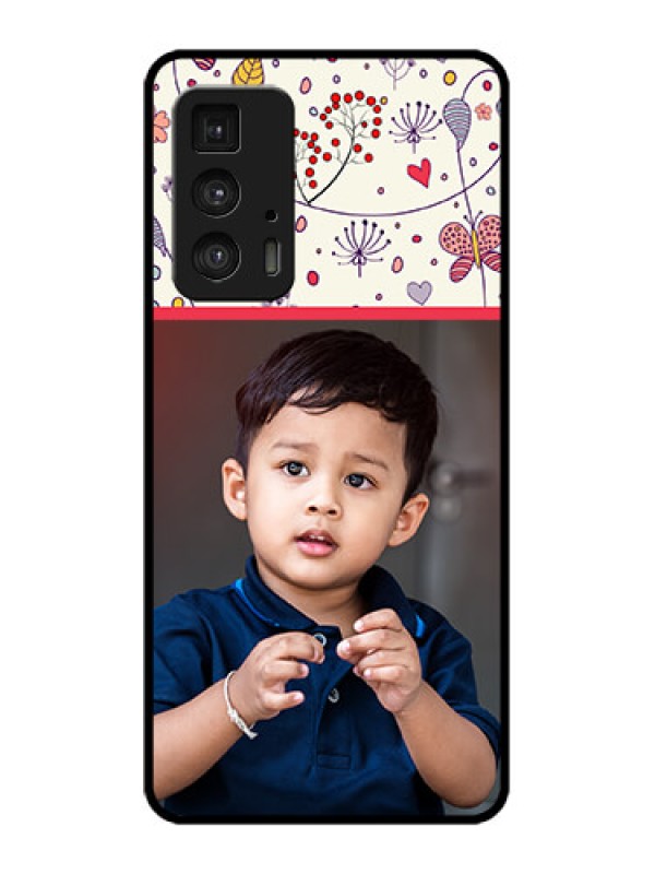 Custom Edge 20 Pro Custom Metal Phone Case - Premium Floral Design