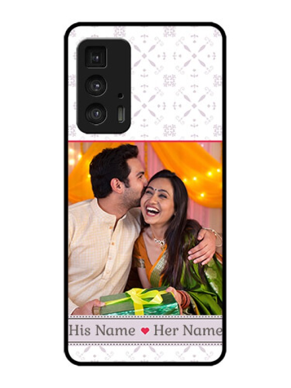 Custom Edge 20 Pro Custom Metal Phone Case - With Photo And Ethnic Design