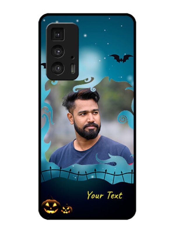Custom Edge 20 Pro Custom Metal Phone Case - Halloween Frame Design