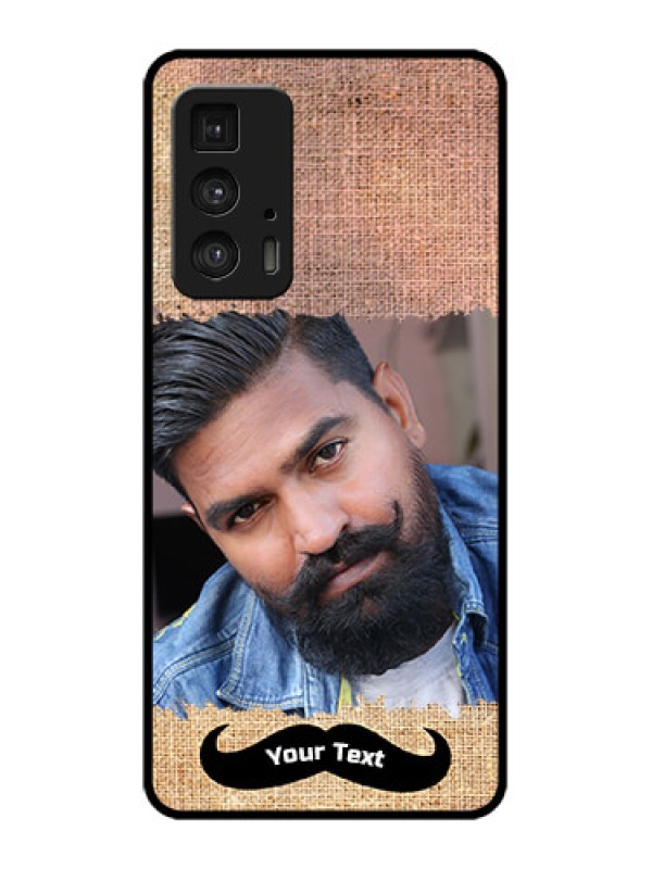 Custom Edge 20 Pro Custom Metal Phone Case - With Texture Design