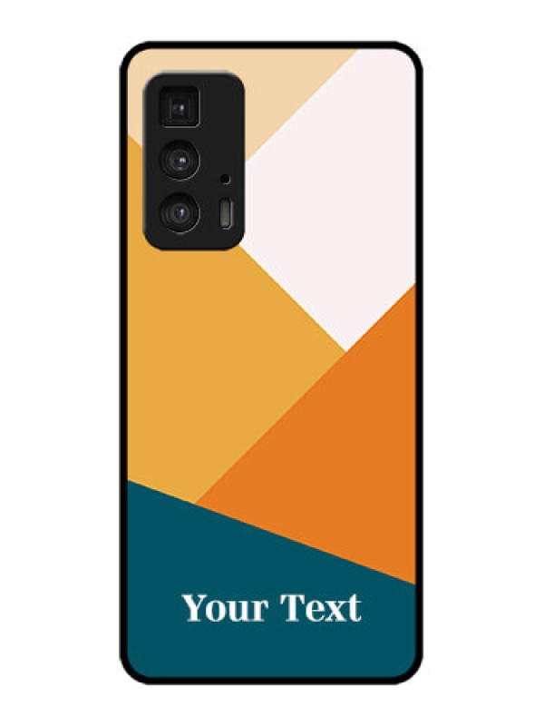 Custom Edge 20 Pro Custom Metal Phone Case - Stacked Multi - Colour Design