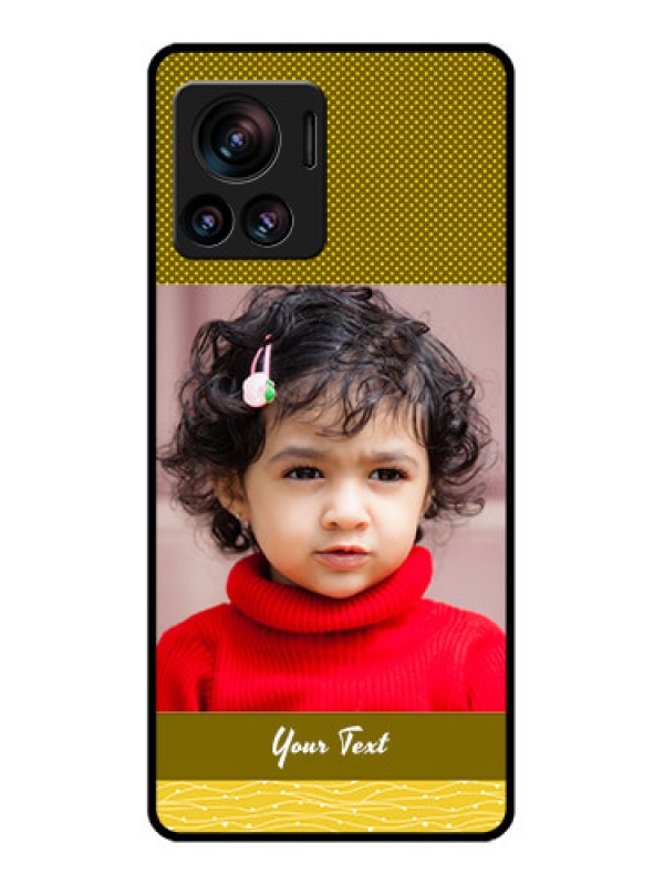 Custom Edge 30 Ultra Custom Metal Phone Case - Simple Green Color Design