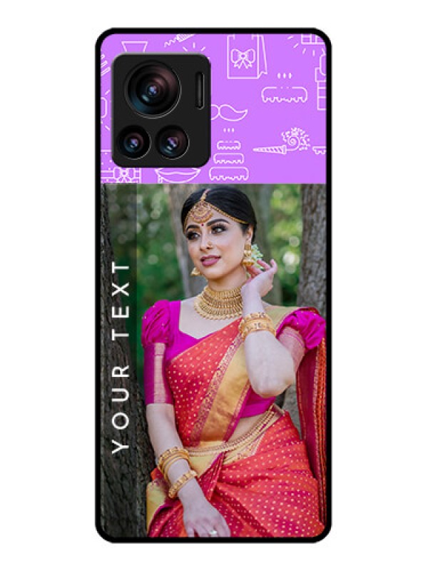 Custom Edge 30 Ultra Custom Metal Phone Case - Birthday Icons Design