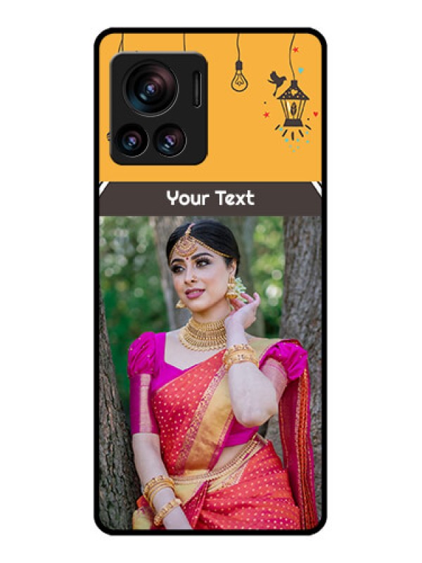 Custom Edge 30 Ultra Custom Metal Phone Case - With Family Picture And Icons