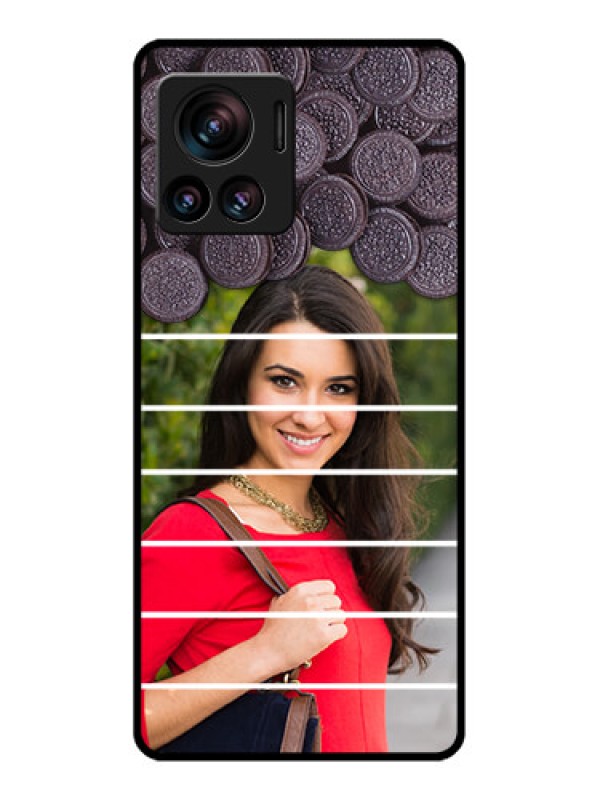 Custom Edge 30 Ultra Custom Metal Phone Case - With Oreo Biscuit Design