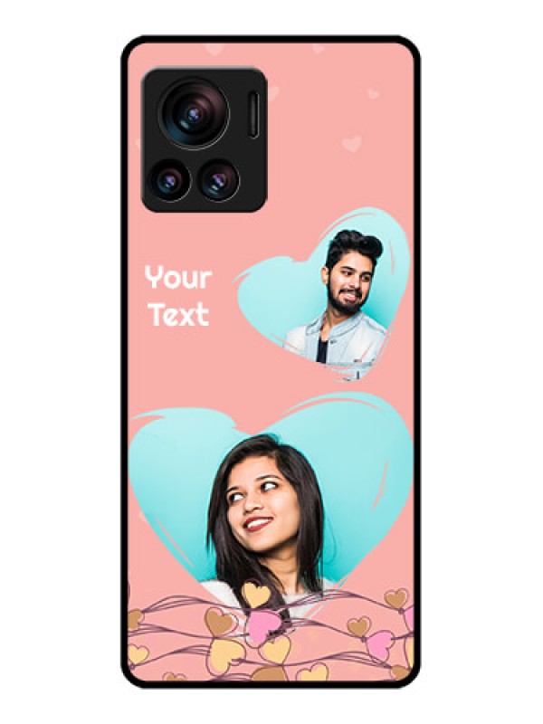 Custom Edge 30 Ultra Custom Metal Phone Case - Love Doodle Design