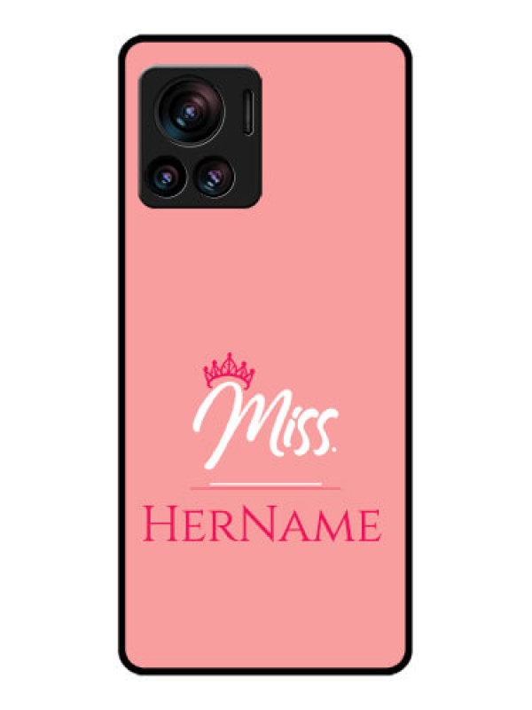 Custom Edge 30 Ultra Custom Metal Phone Case - Mrs With Name Design