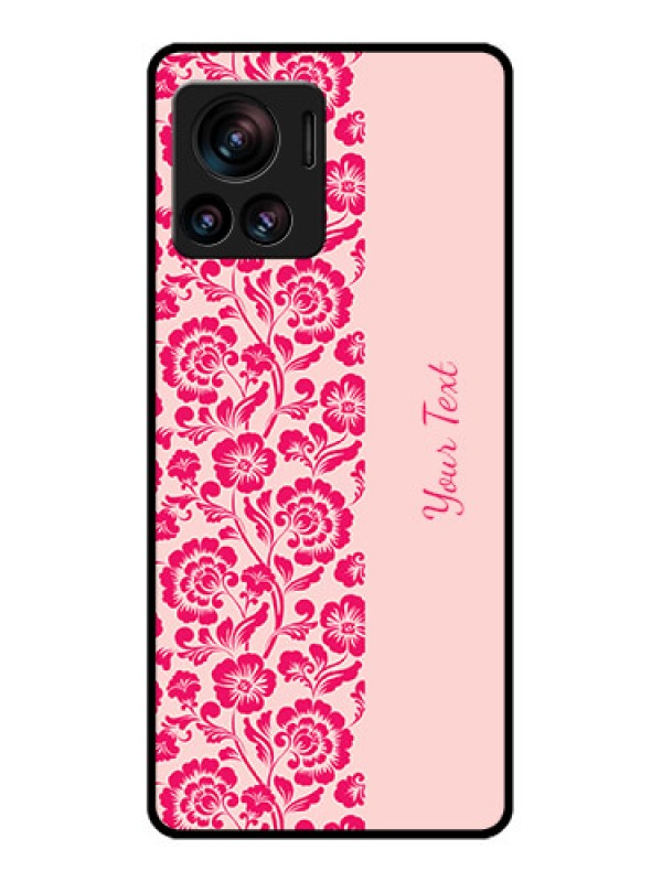 Custom Edge 30 Ultra Custom Metal Phone Case - Attractive Floral Pattern Design