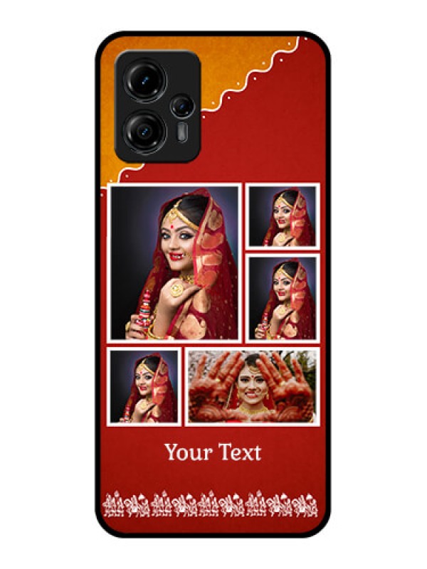 Custom Moto G13 Custom Metal Phone CaseWedding Pic Upload Design