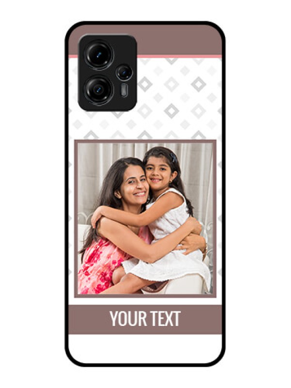 Custom Moto G13 Custom Metal Phone CaseSimple Diamond Design