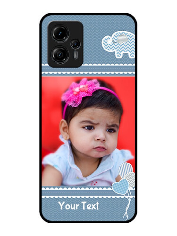 Custom Moto G13 Custom Metal Phone CaseWith Kids Pattern Design