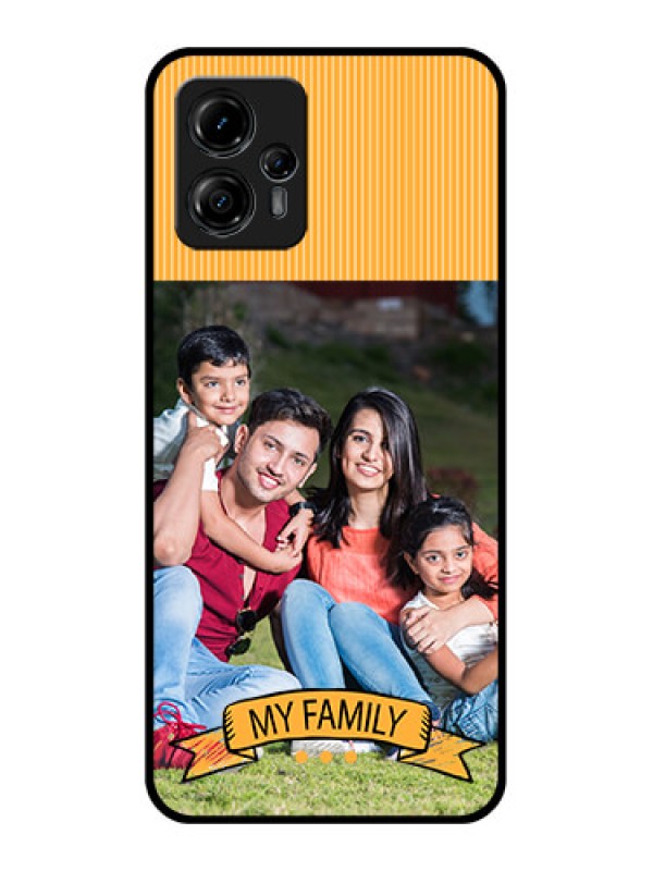 Custom Moto G13 Custom Metal Phone CaseMy Family Design