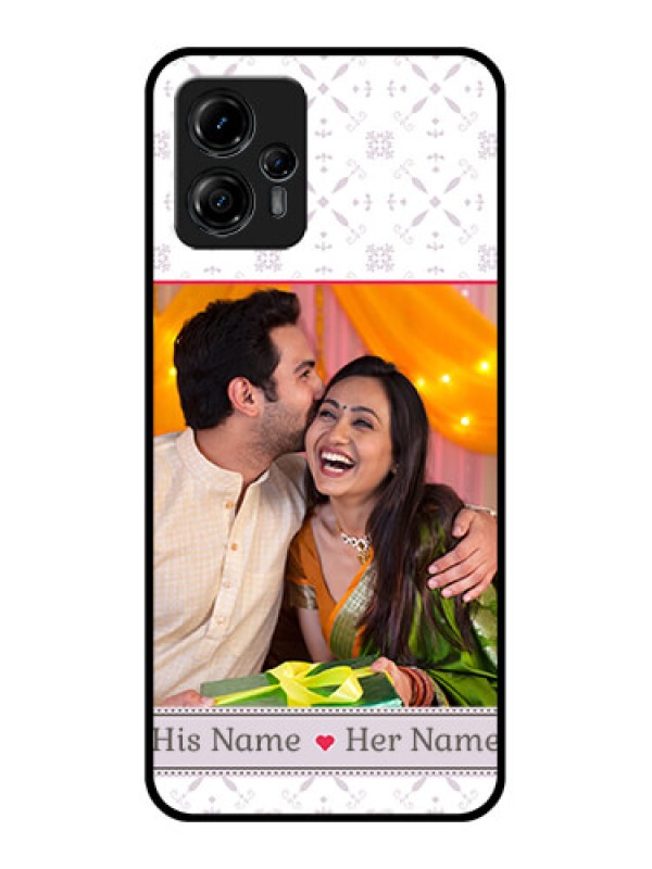 Custom Moto G13 Custom Metal Phone CaseWith Photo And Ethnic Design