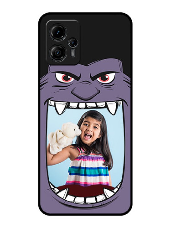 Custom Moto G13 Custom Metal Phone CaseAngry Monster Design