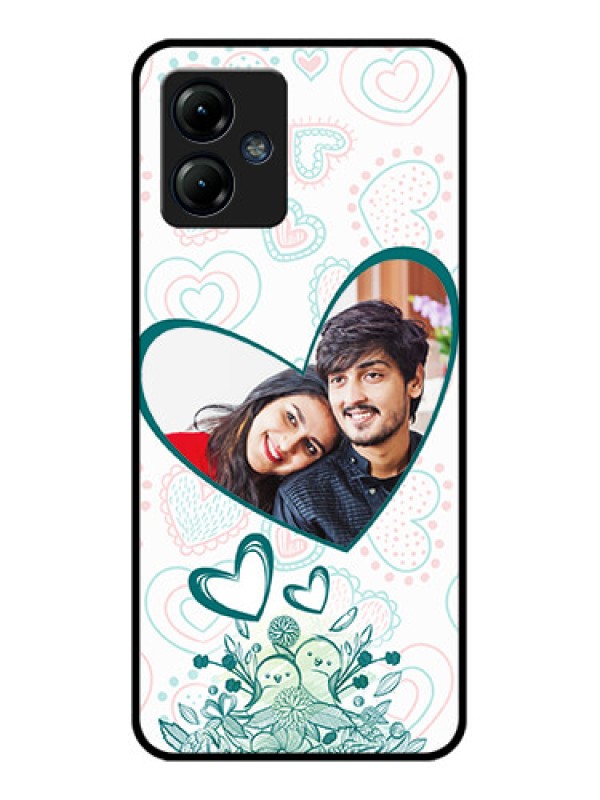 Custom Moto G14 Custom Metal Phone CasePremium Couple Design