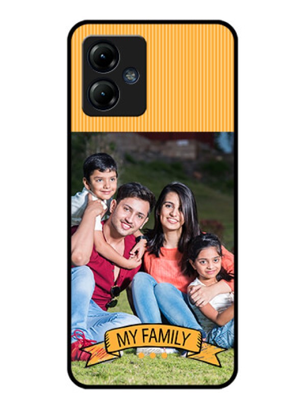 Custom Moto G14 Custom Metal Phone CaseMy Family Design