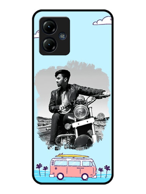 Custom Moto G14 Custom Metal Phone CaseTravel and Adventure Design