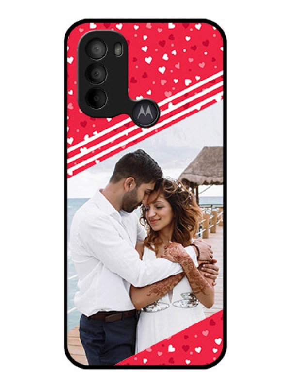 Custom Moto G31 Custom Metal Phone CaseValentines Gift Design