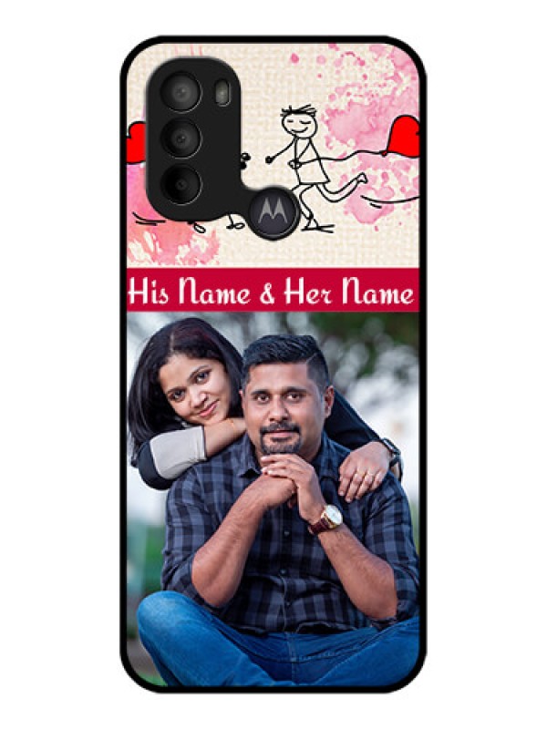 Custom Moto G31 Custom Metal Phone CaseYou And Me Case Design