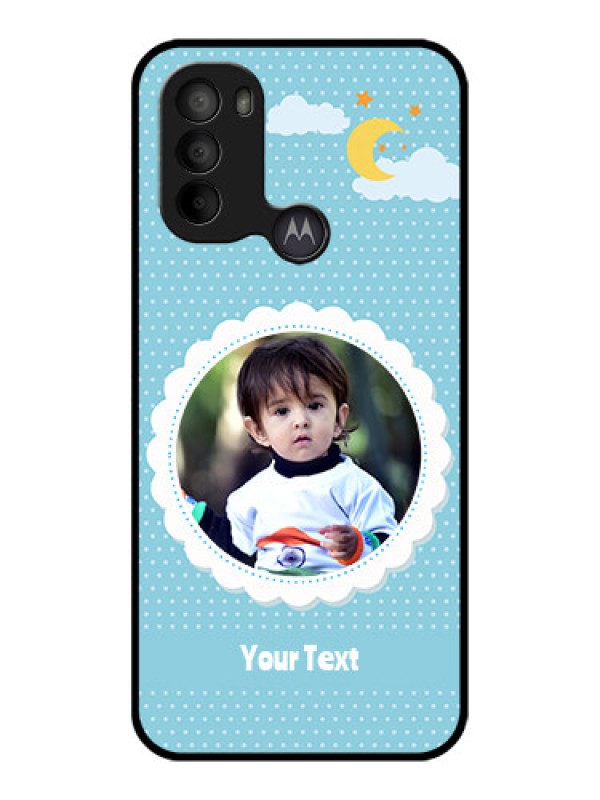 Custom Moto G31 Custom Metal Phone CaseViolet Pattern Design